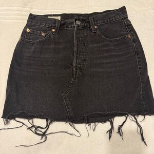 Levi's Black Pencil Mini Skirt Night Out